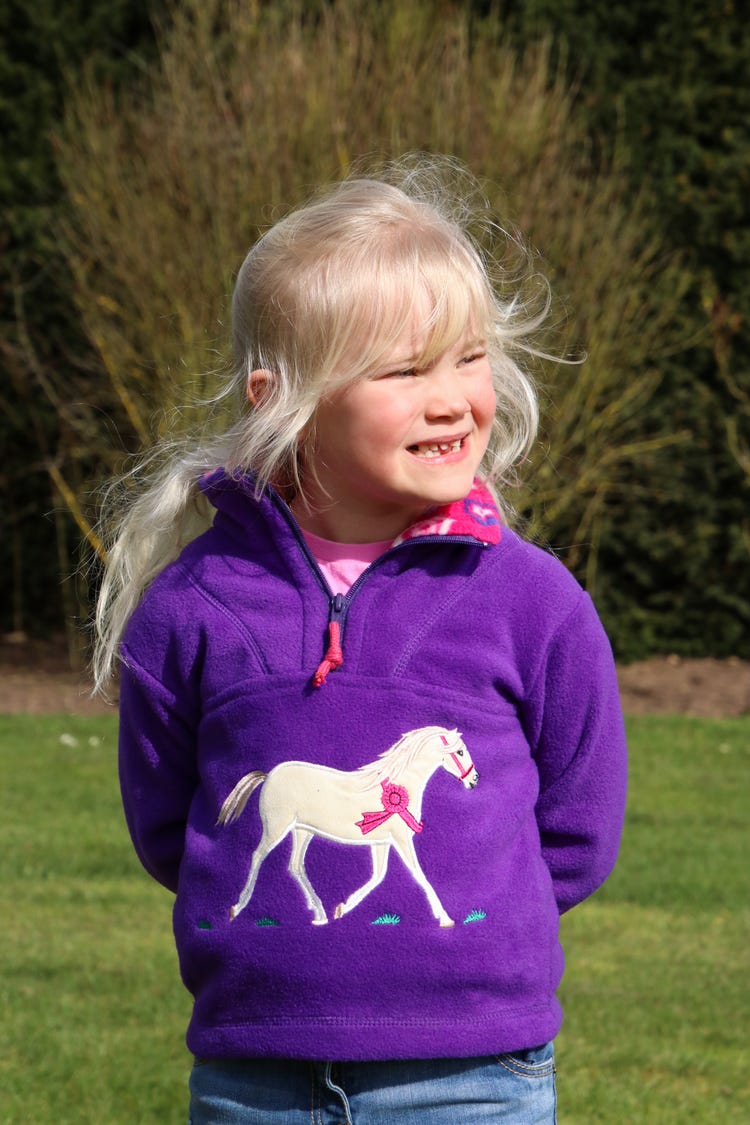 British Country Collection Champion Pony Childrens Fleece Jacket image 2